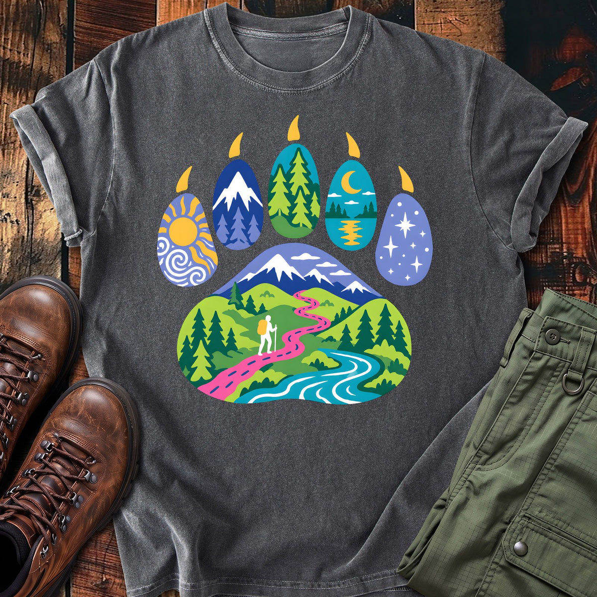 Trail Paw Print T-shirt