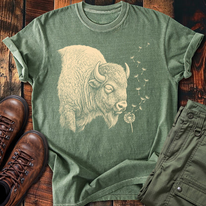 Bison Blowing Wishes T-shirt