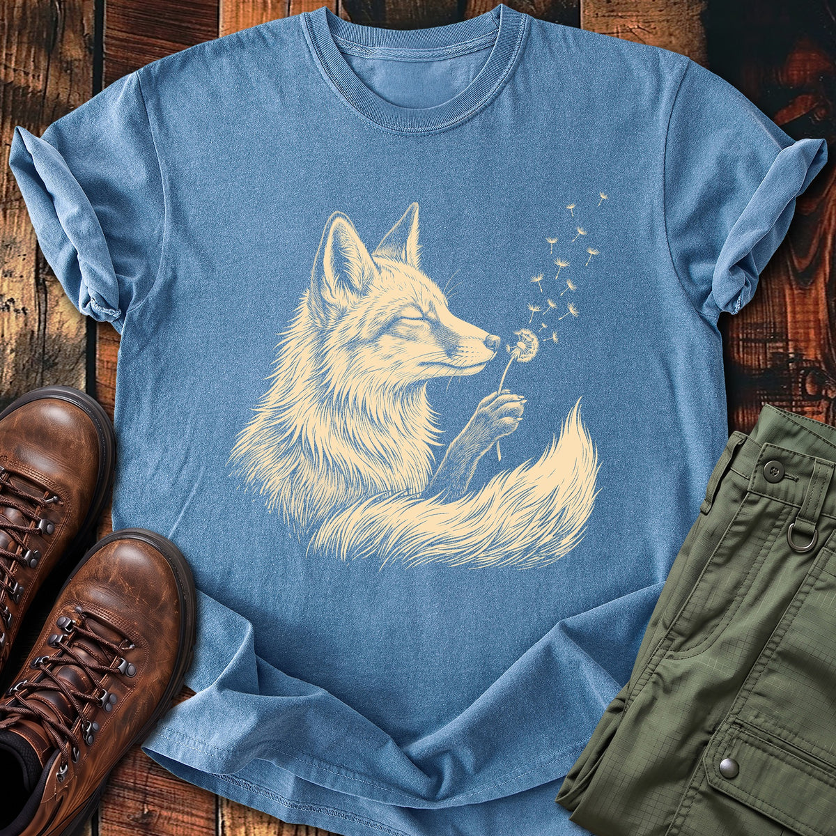 Fox Blowing Wishes T-shirt