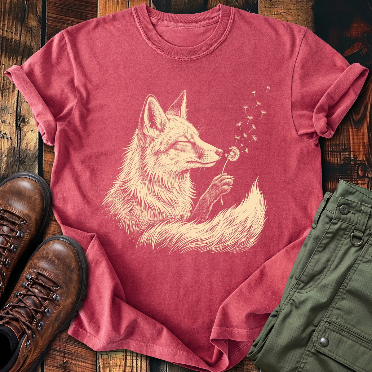 Fox Blowing Wishes T-shirt