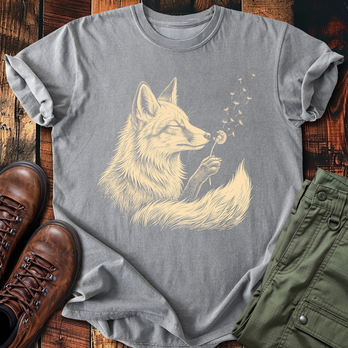Fox Blowing Wishes T-shirt
