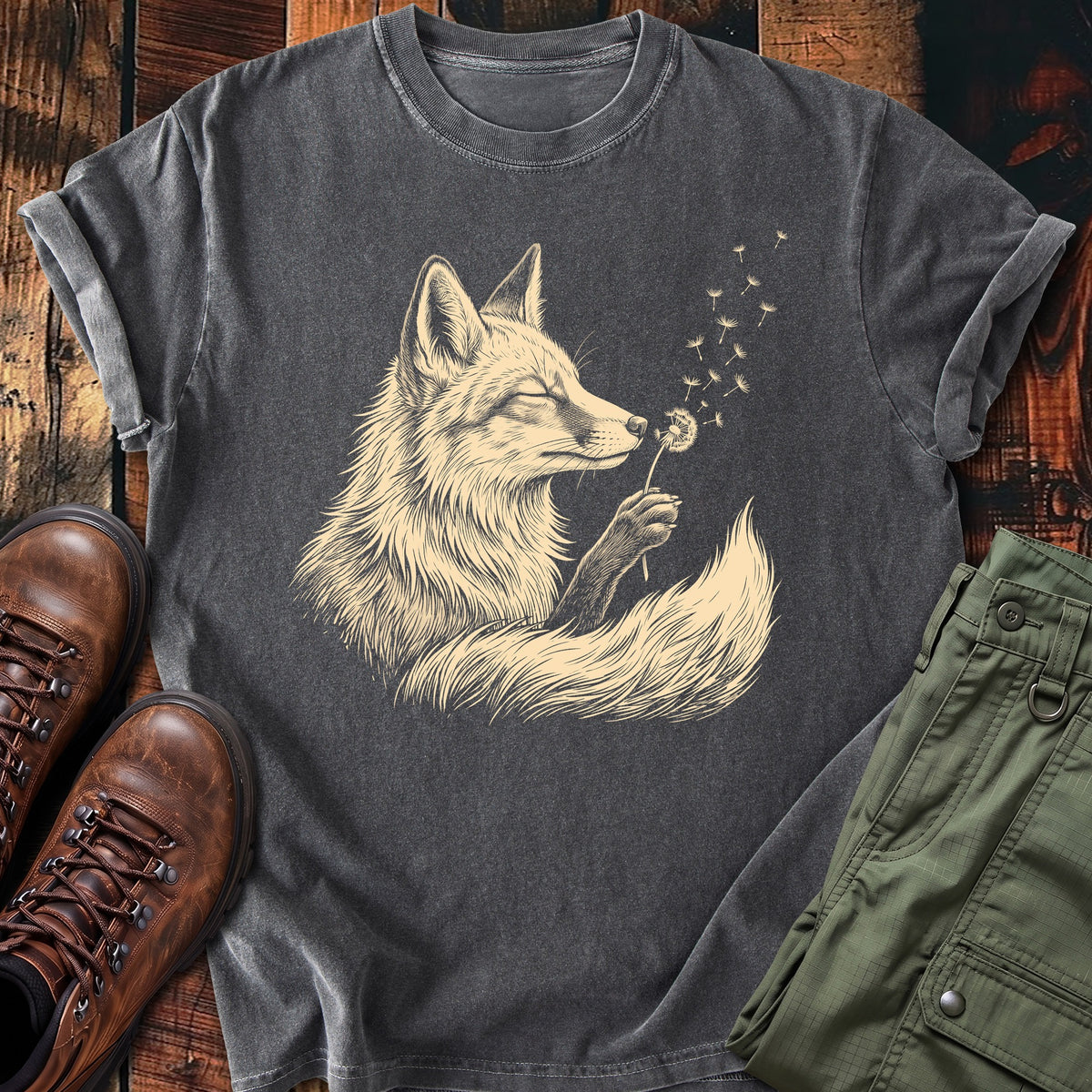 Fox Blowing Wishes T-shirt