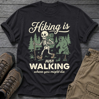 Skeleton Hiking T-shirt