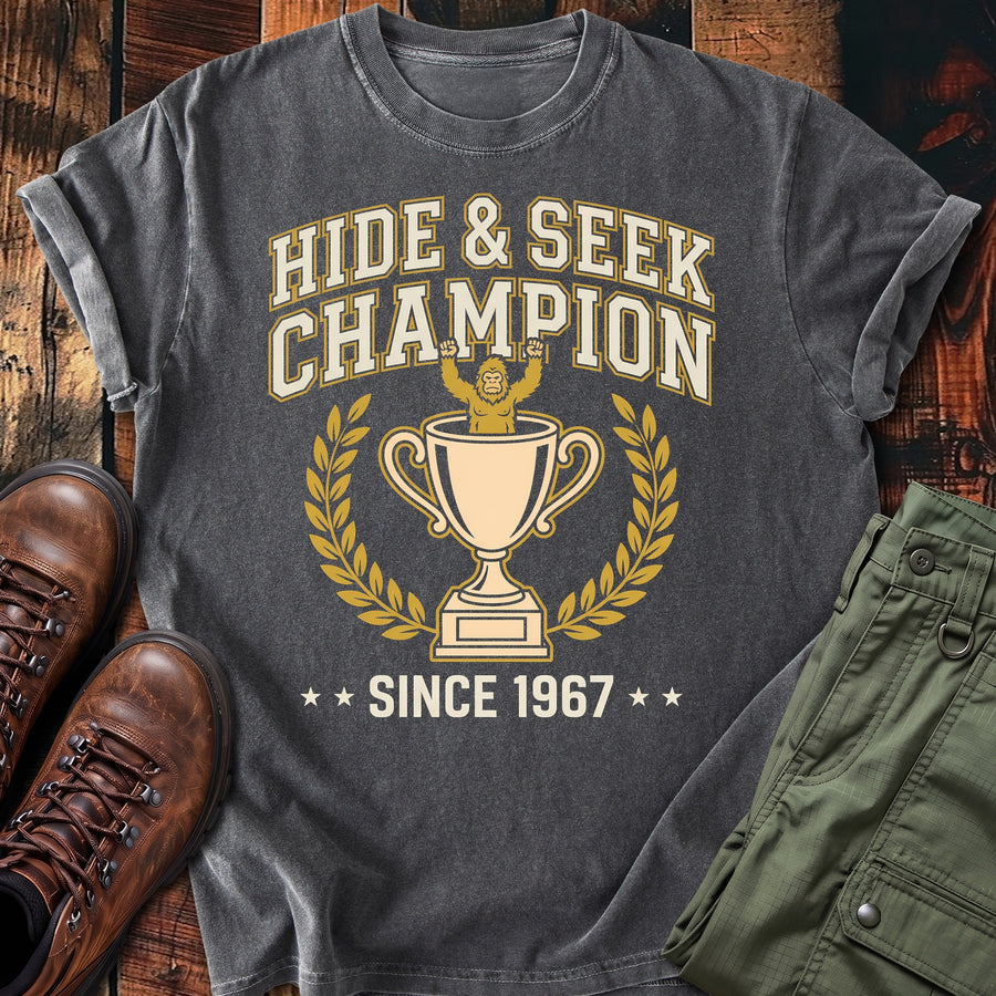 Bigfoot Hide Seek T-shirt