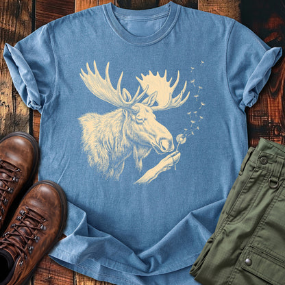 Moose Blowing Wishes T-shirt