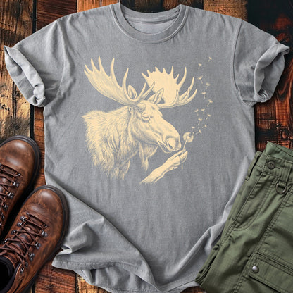 Moose Blowing Wishes T-shirt