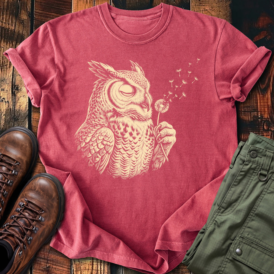Owl Blowing Wishes T-shirt