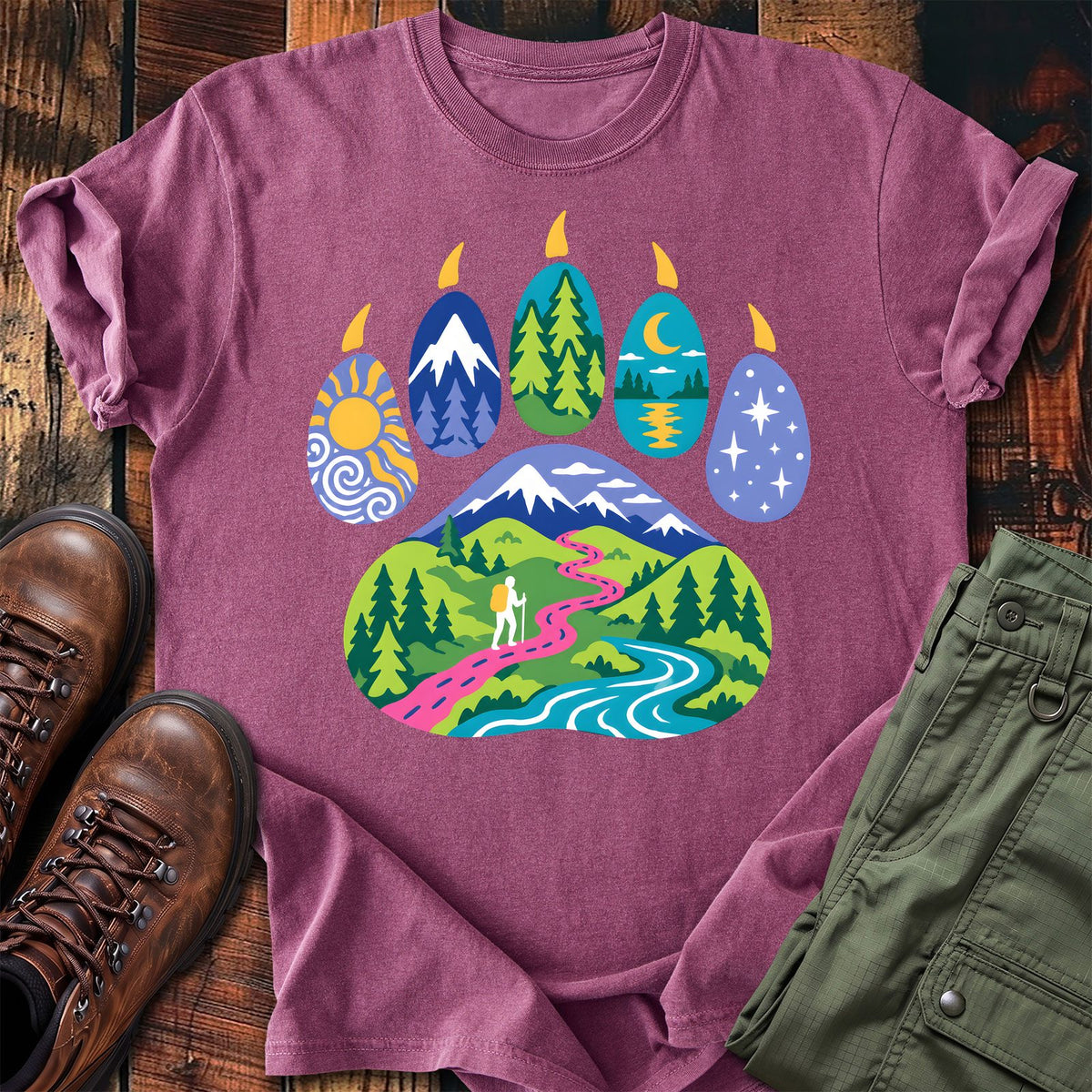 Trail Paw Print T-shirt