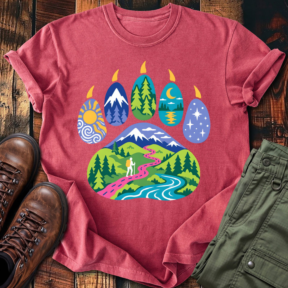 Trail Paw Print T-shirt
