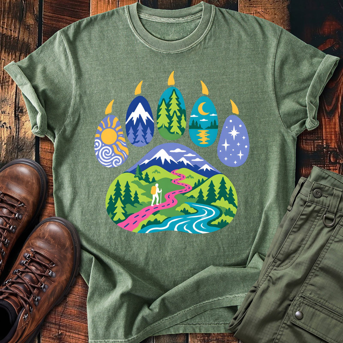 Trail Paw Print T-shirt