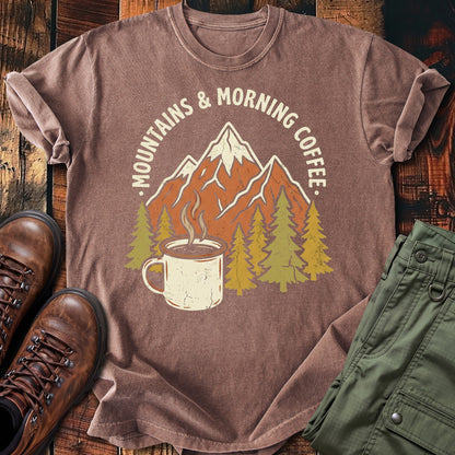 Mountains Coffee T-shirt