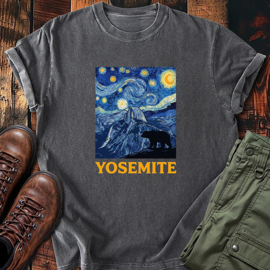 Van Gogh Inspired Yosemite National Park T-Shirt