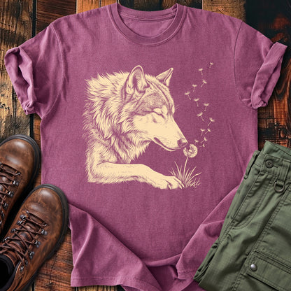 Wolf Blowing Wishes T-shirt