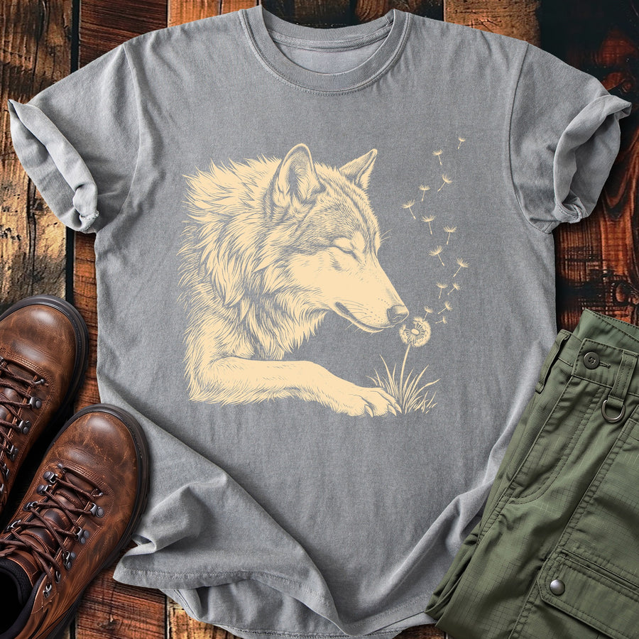 Wolf Blowing Wishes T-shirt