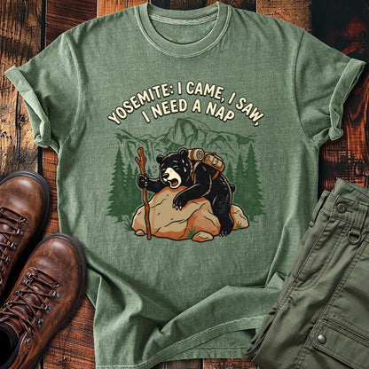 Yosemite I Came I Saw I Need a Nap Bear Tee