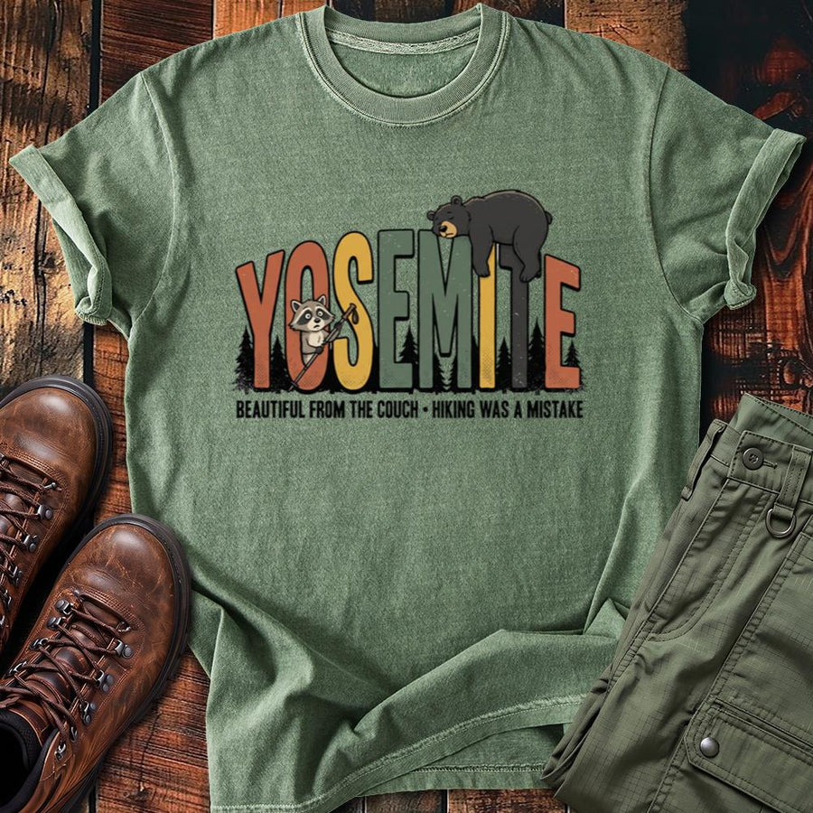 Yosemite Hiking Was a Mistake Bear Tee