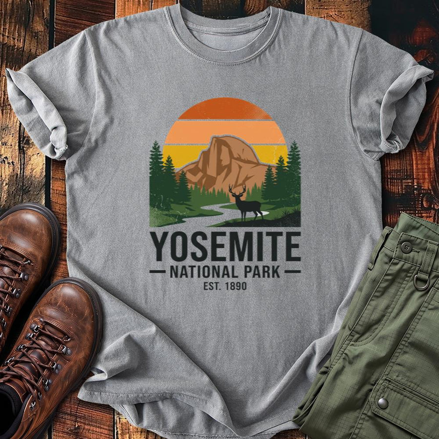 Yosemite Retro Half Dome Bear Tee