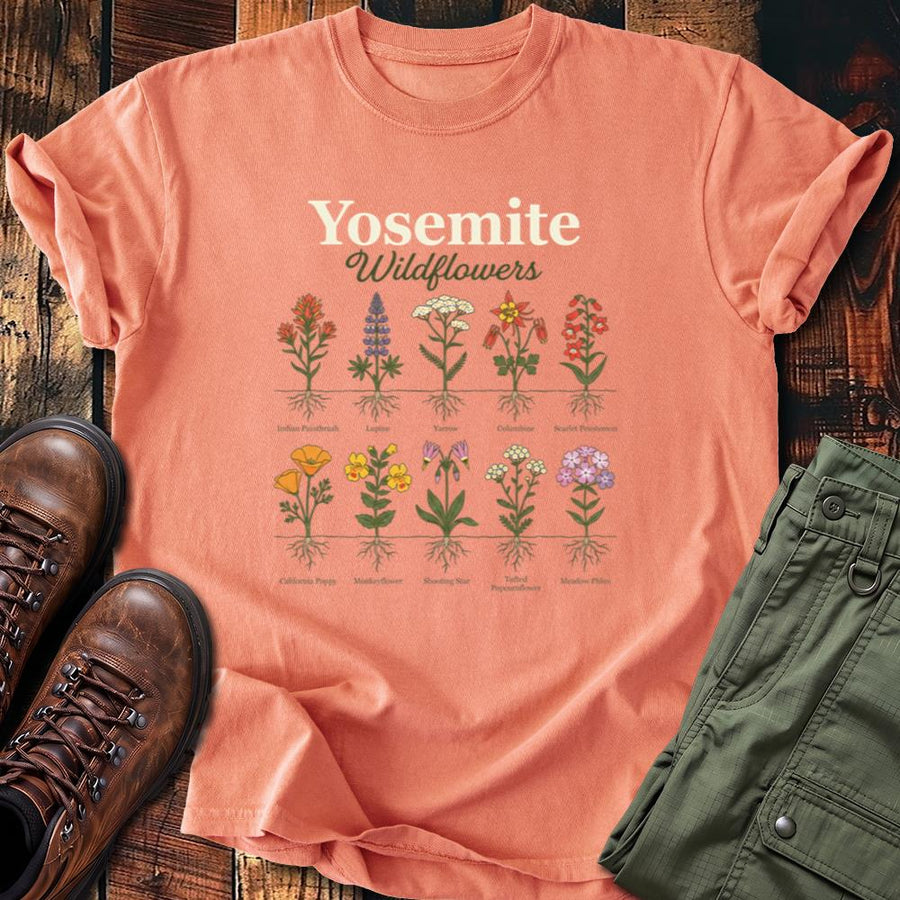Yosemite Wildflowers Botanical Tee