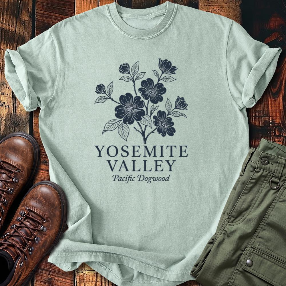 Yosemite Valley Pacific Dogwood Floral Tee