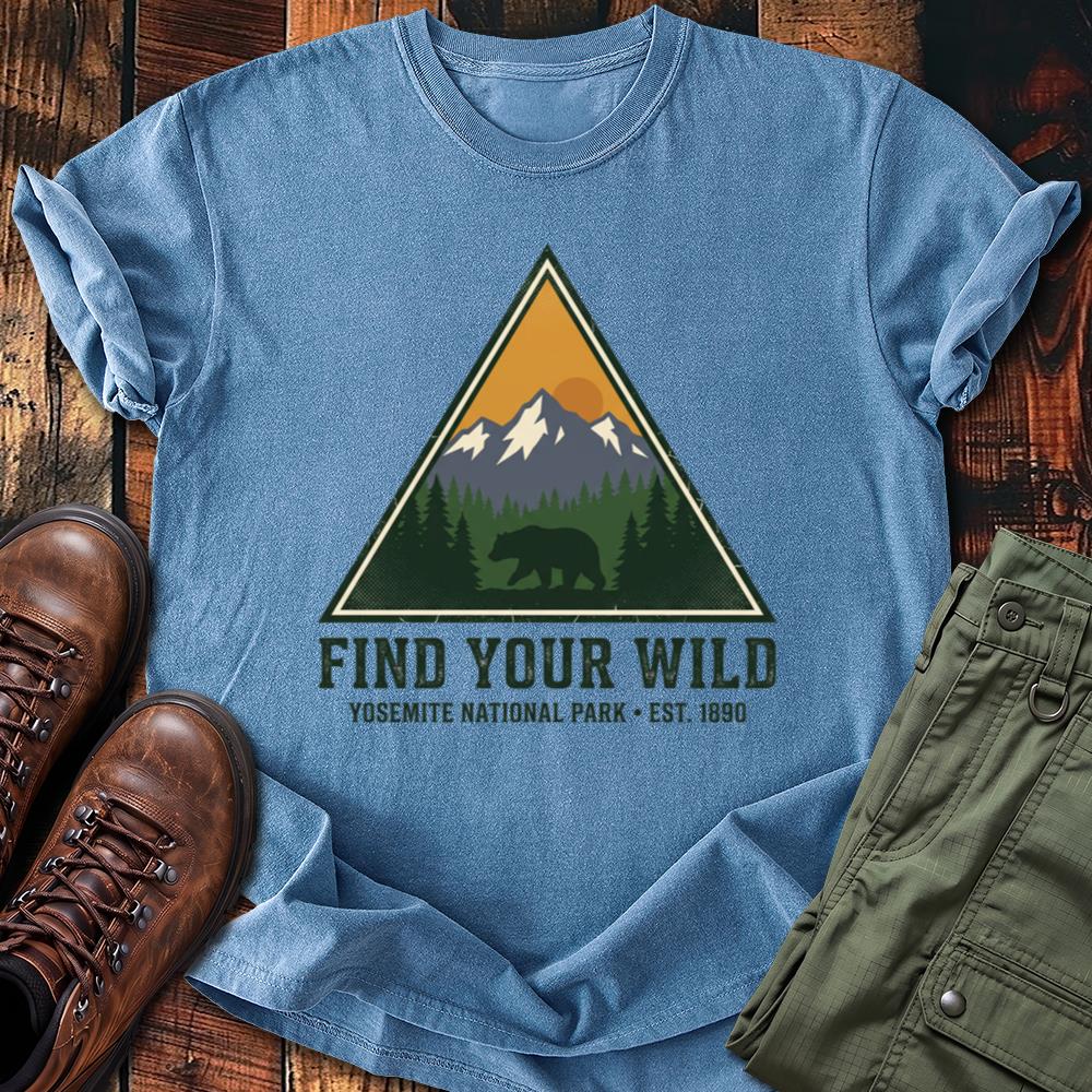Yosemite Find Your Wild Triangle Badge Tee