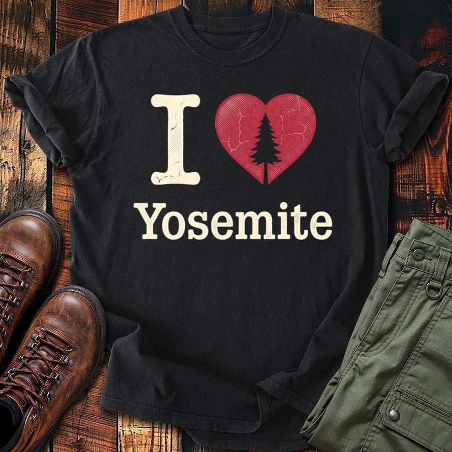 I Love Yosemite Heart Tee