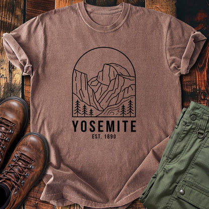 Yosemite Est. 1890 Minimal Mountain Tee