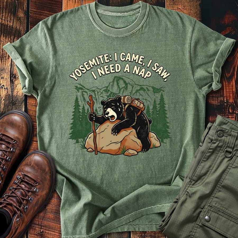 Yosemite Nap Bear Hiking Tee