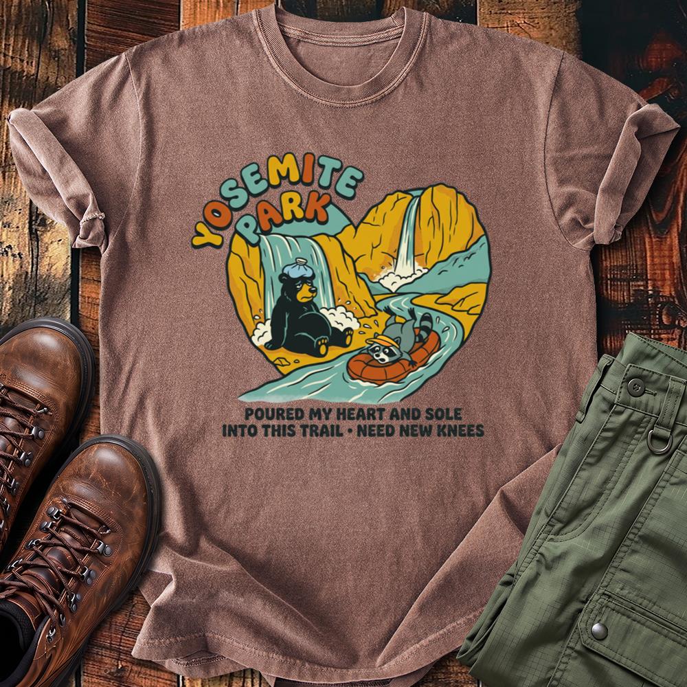 Yosemite Park Bear & Raccoon Tee – Need New Knees
